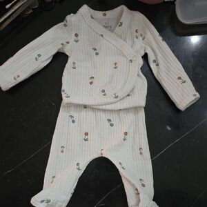 Carter's White Floral Kids Matching Set